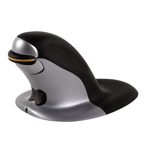 Fellowes Maus Penguin beidhändig kabellos Gr.L schwarz/silb
