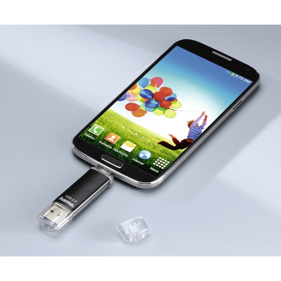 hama USB-Stick Laeta Twin schwarz 256 GB, 1 St.