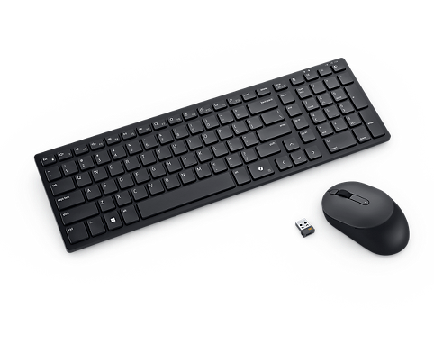 DELL Silent Keyboard and Mouse KM555 US International QWERTY