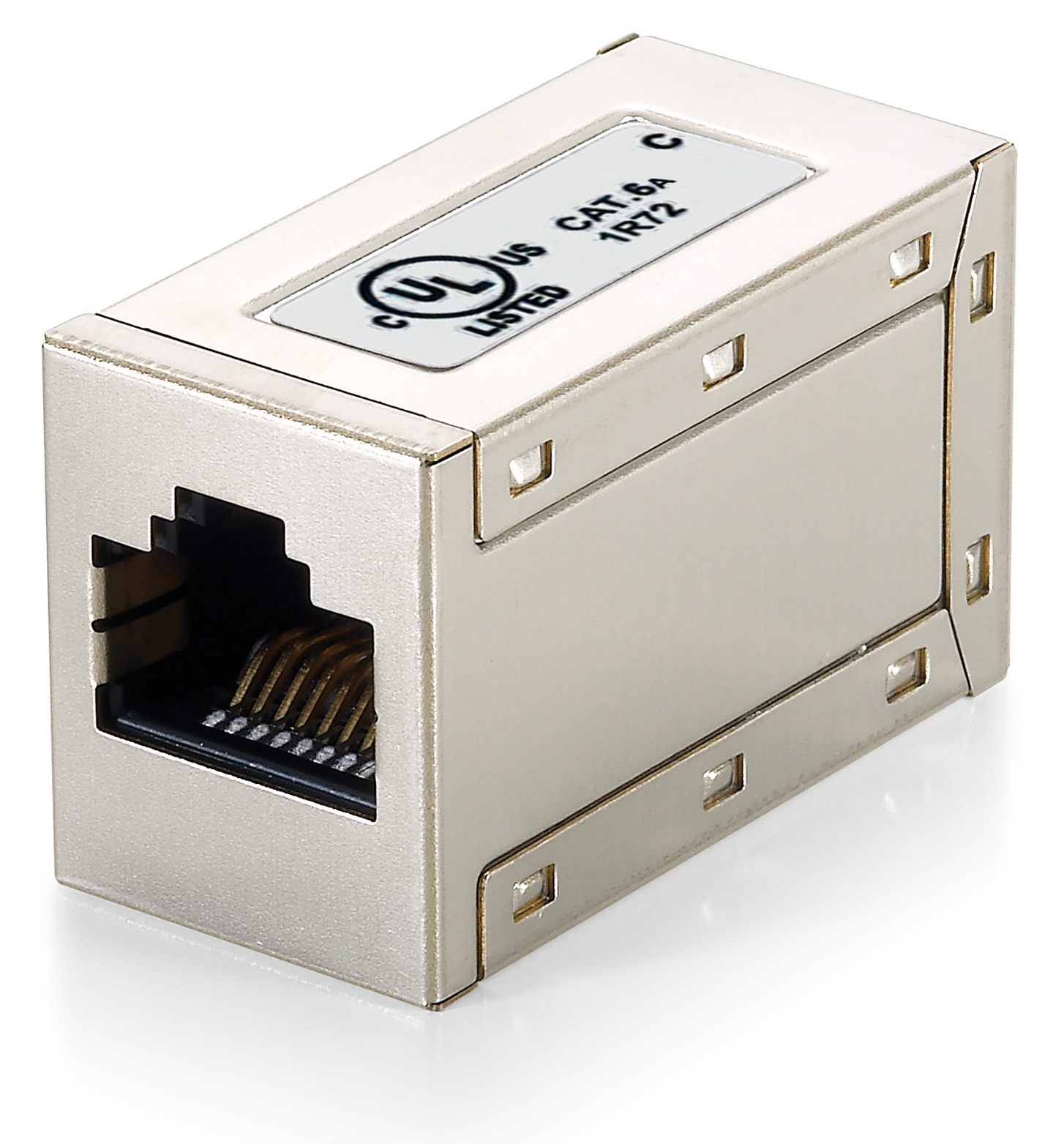Equip Inline-Koppler Cat6a RJ45 8P8C geschirmt 500MHz Polybeutel