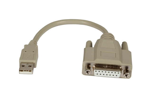 20CM USB-A STECKER / D-SUB15P USB 2.0 ADAPTERKABEL GAME PORT