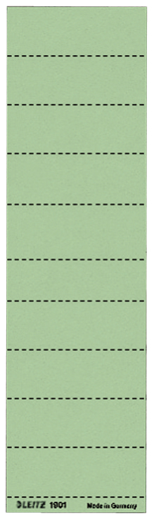 LEITZ Beschriftungsschilder für Hängeregister 1901 grün, 100 St.