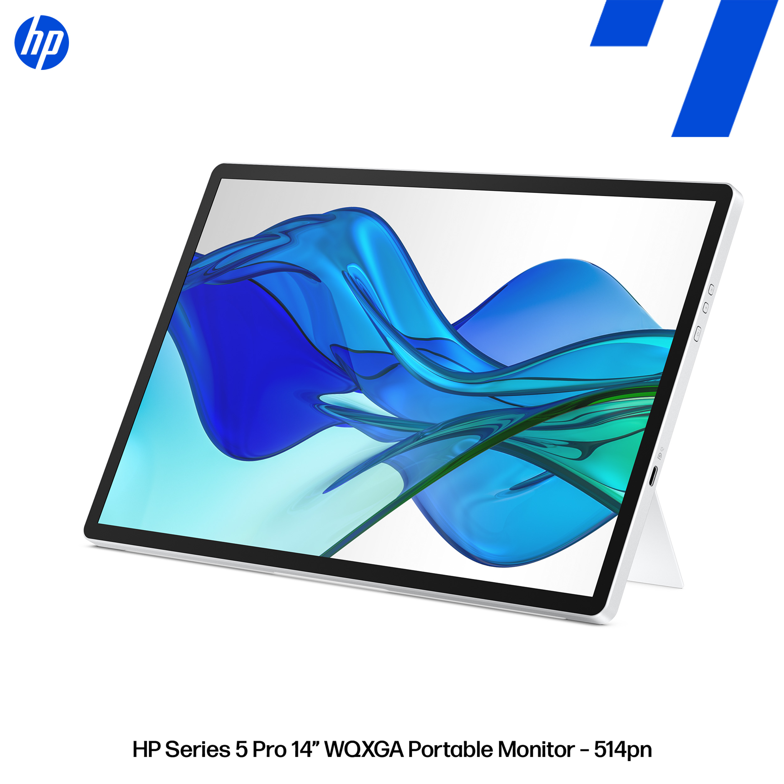 HP Series 5 Pro 35,56cm 14Zoll WQXGA 2560 x 1600 Portable Monitor/Flat IPS with Edge-lit/2 USB Type-C up to 65W USB Power Delivery