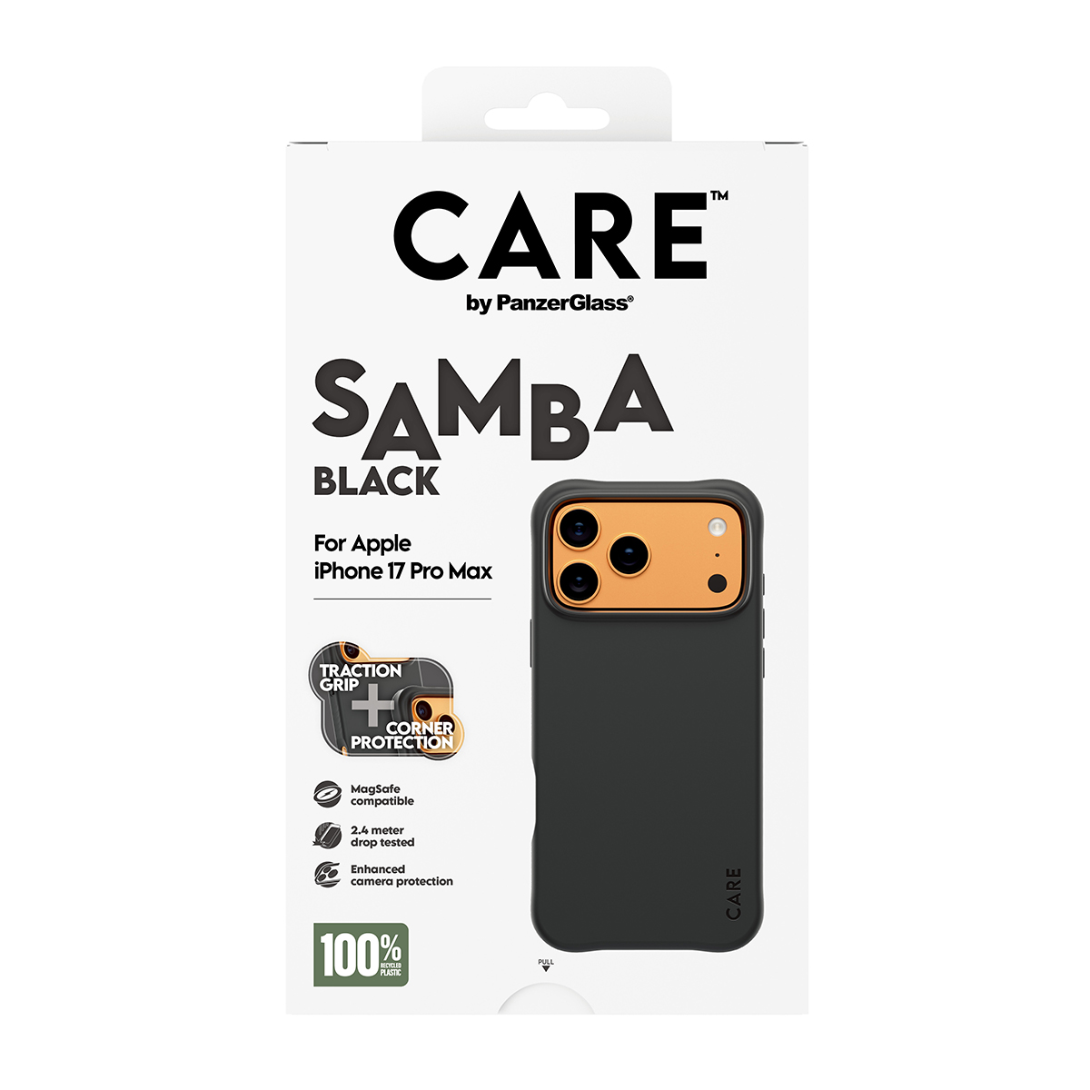 CARE BY FASHIONABLE CASE SAMBA BLACK W. MAGSAFE IPHONE 17 PRO M