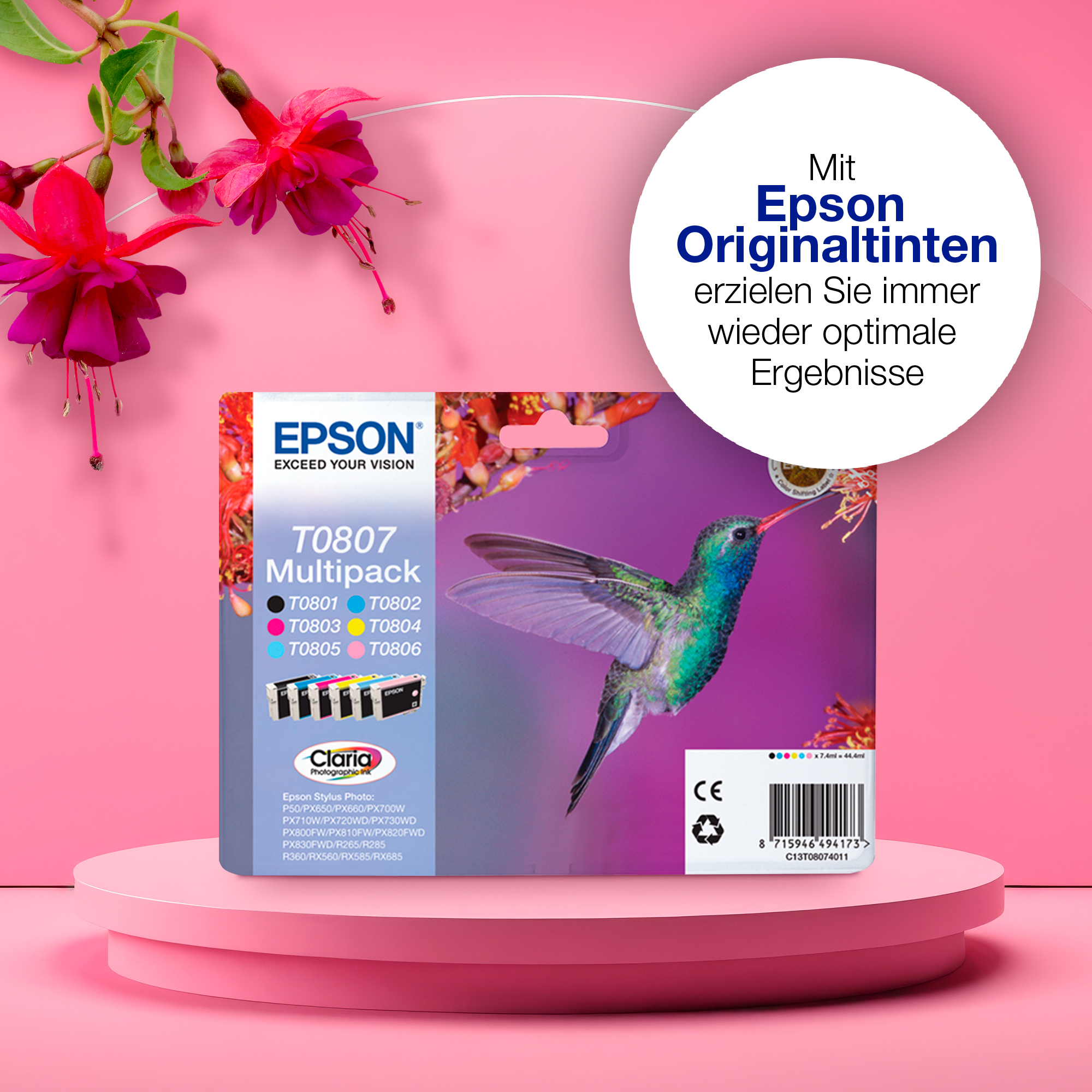 EPSON T0804 (Kolibri) gelb Druckerpatrone