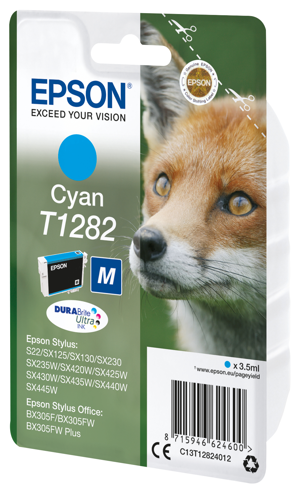 EPSON T1282M (Fuchs) cyan Druckerpatrone