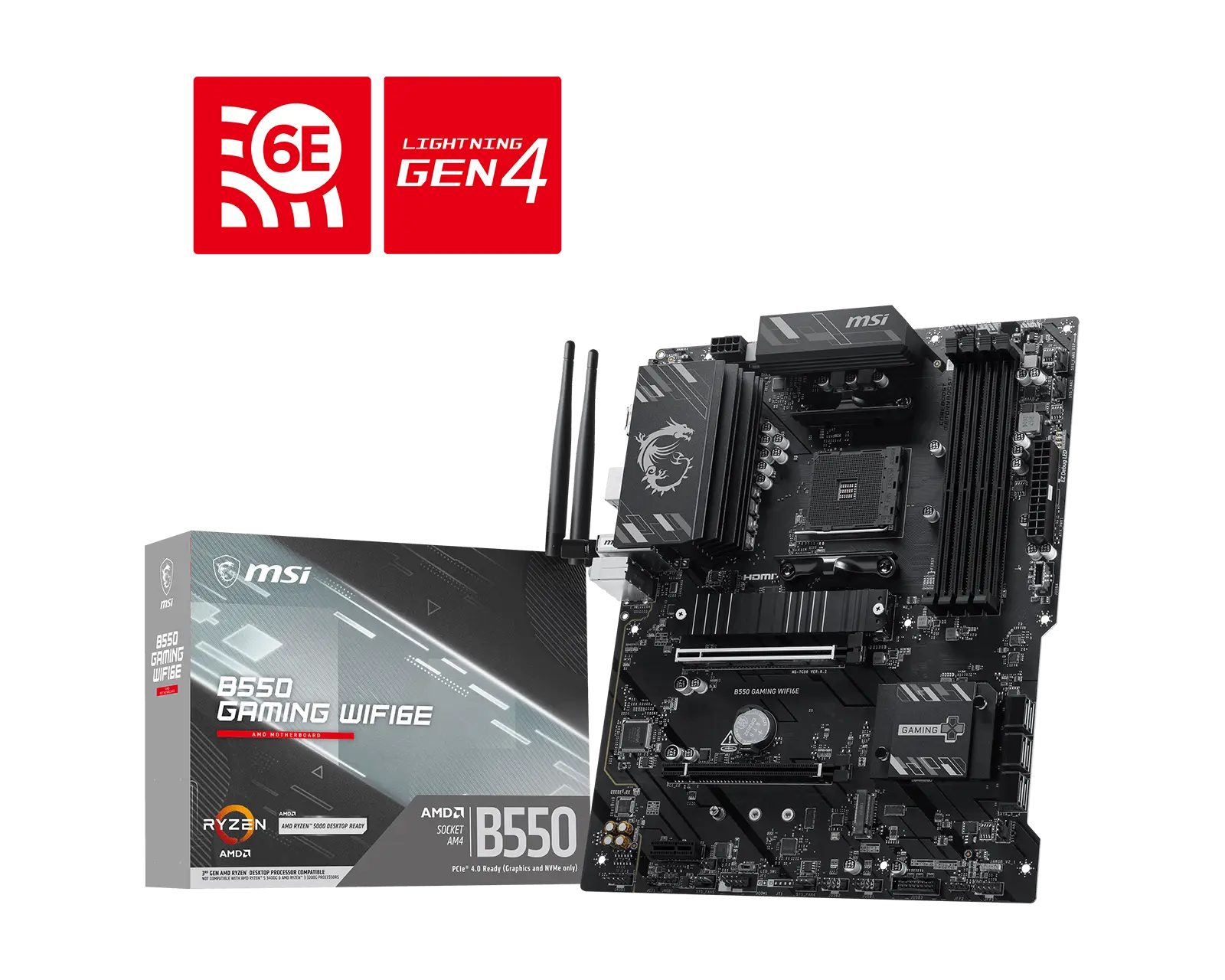 MSI B550 Gaming WiFi6E (B550,AM4,ATX,DDR4)