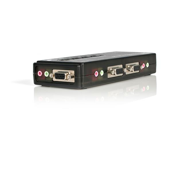 4 PORT USB KVM SWITCH + AUDIO IN