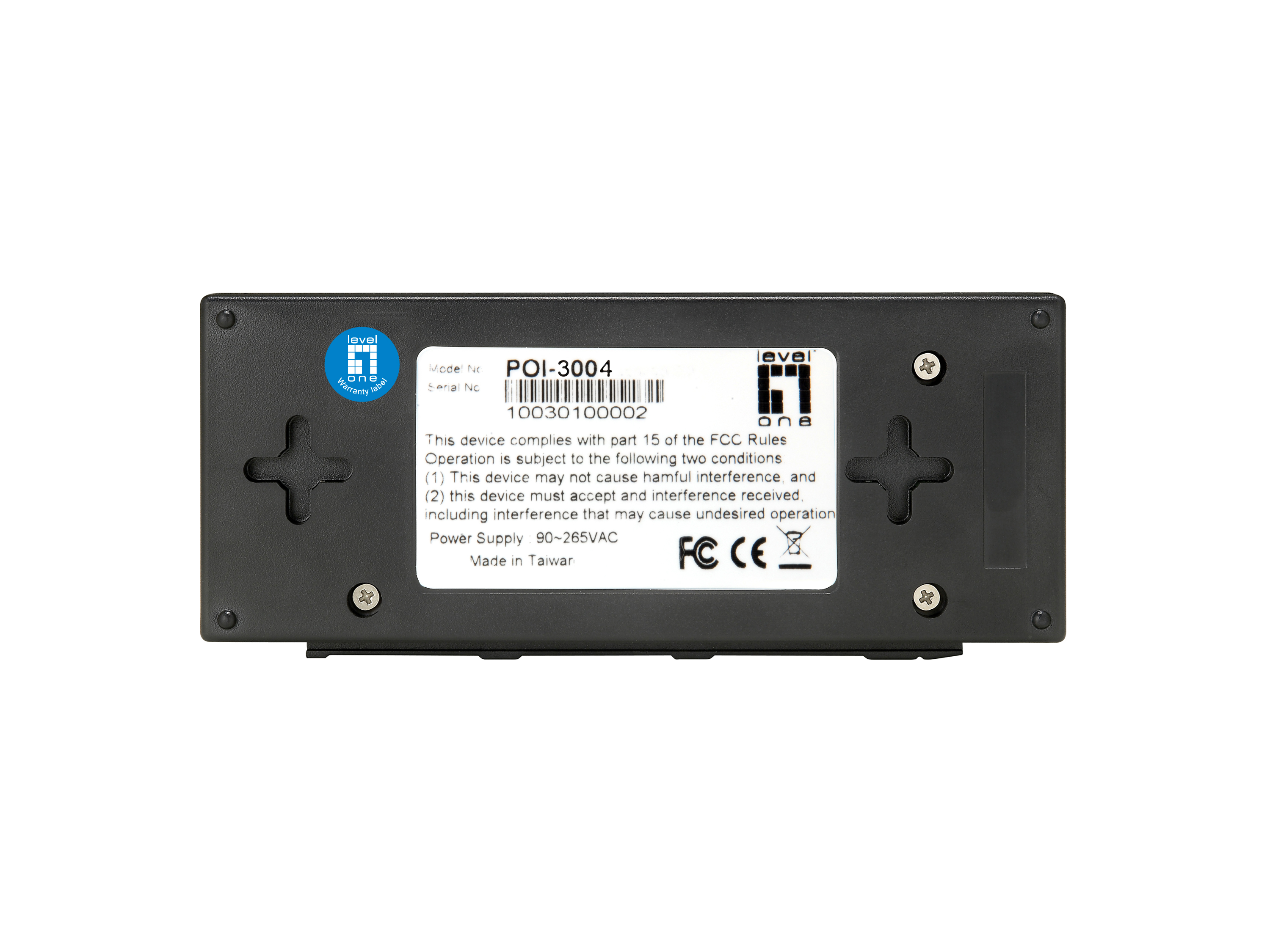 LevelOne PoE-Injektor GE 2x PSE 30W/6KV schwarz