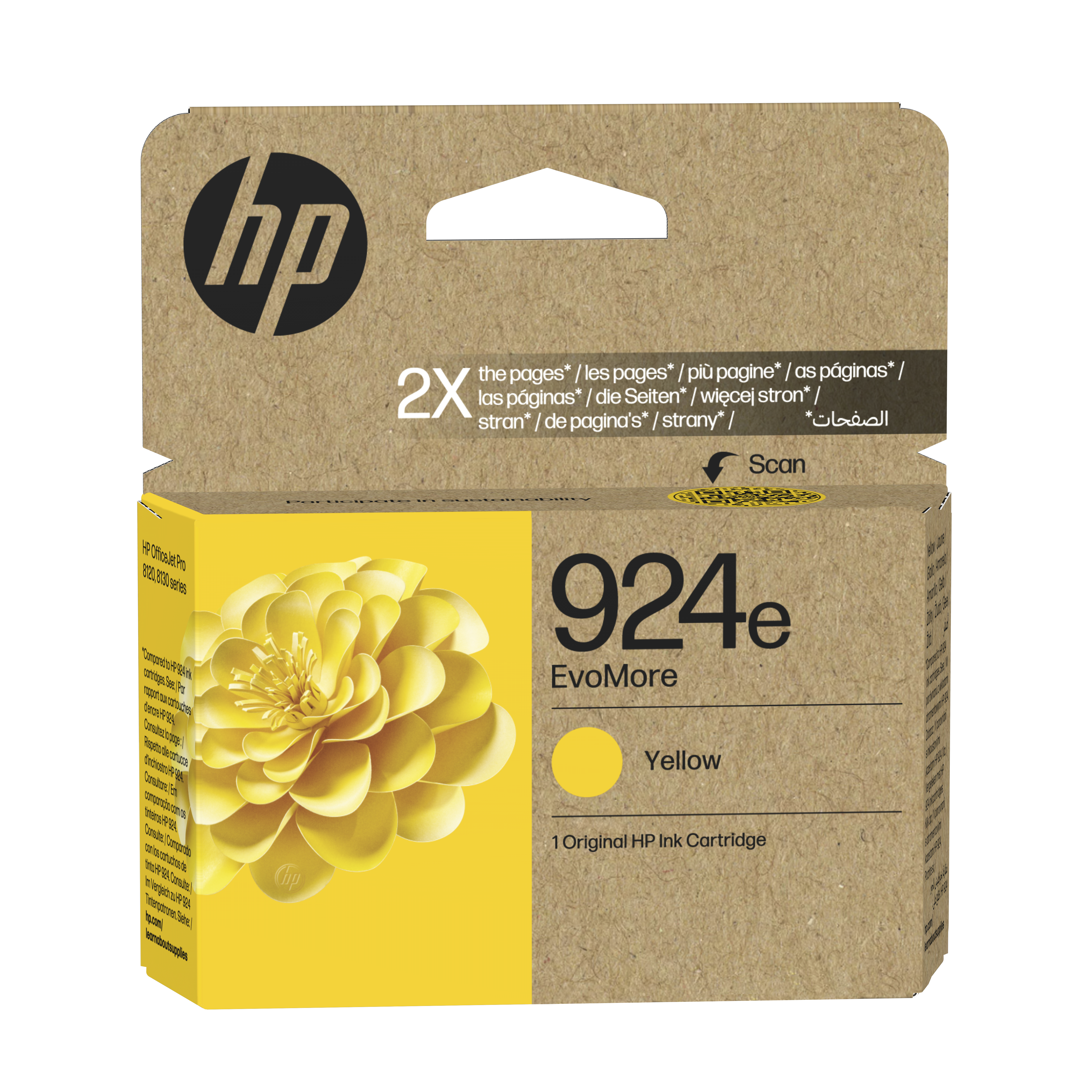 HP 924e(4K0U9NE) gelb Druckerpatrone