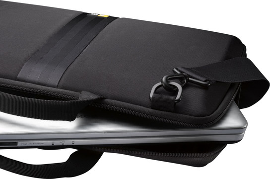 case LOGIC® Laptoptasche Attaché Kunststoff schwarz 3201244 bis 40,6 cm (16 Zoll)