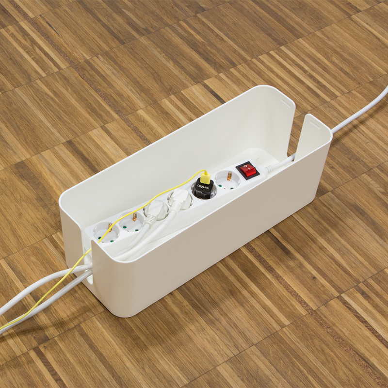 Logilink Kabelbox groÃ, weiÃ, 400x160x135mm