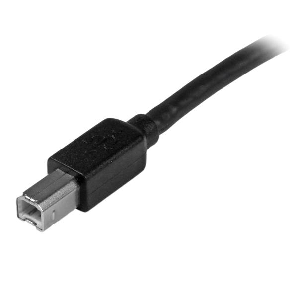 STARTECH.COM 15m aktives USB 2.0 A auf B Kabel - Stecker/Stecker - USB Druckerkabel 1x USB A / 1x USB B - Schwarz