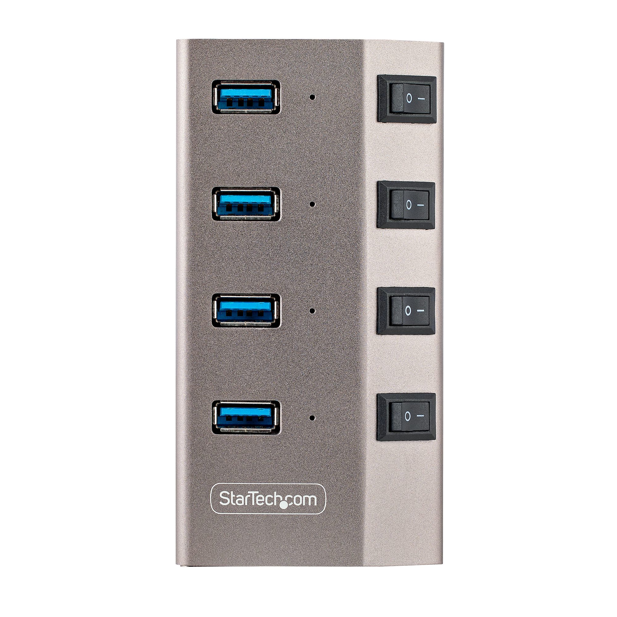 4-PT USB HUB W/ON/OFF SWITCHES WITH INDIVIDUAL ON/OFF SWITCHES