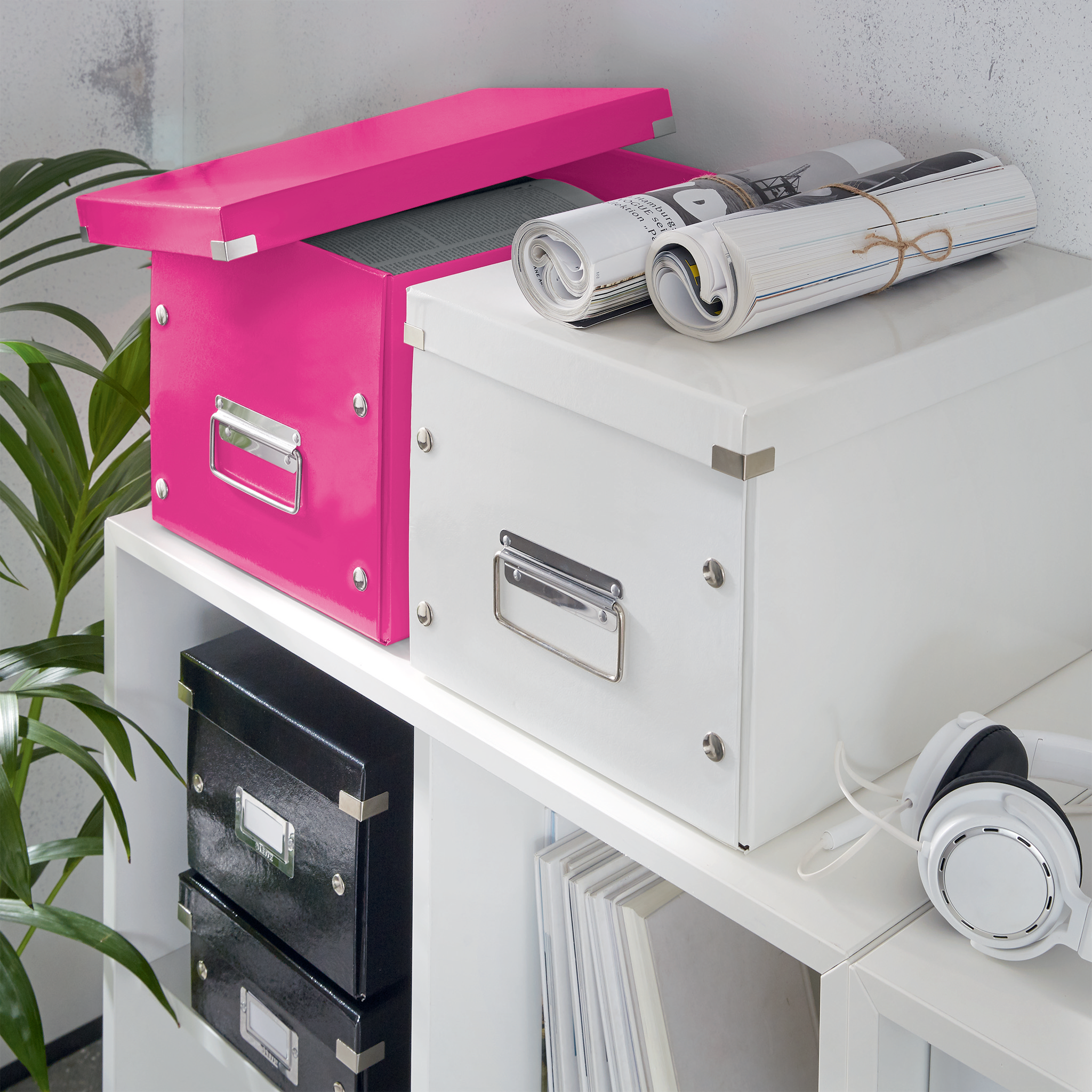 LEITZ Click & Store Aufbewahrungsbox 30,0 l pink 32,0 x 36,0 x 31,0 cm, 1 St.