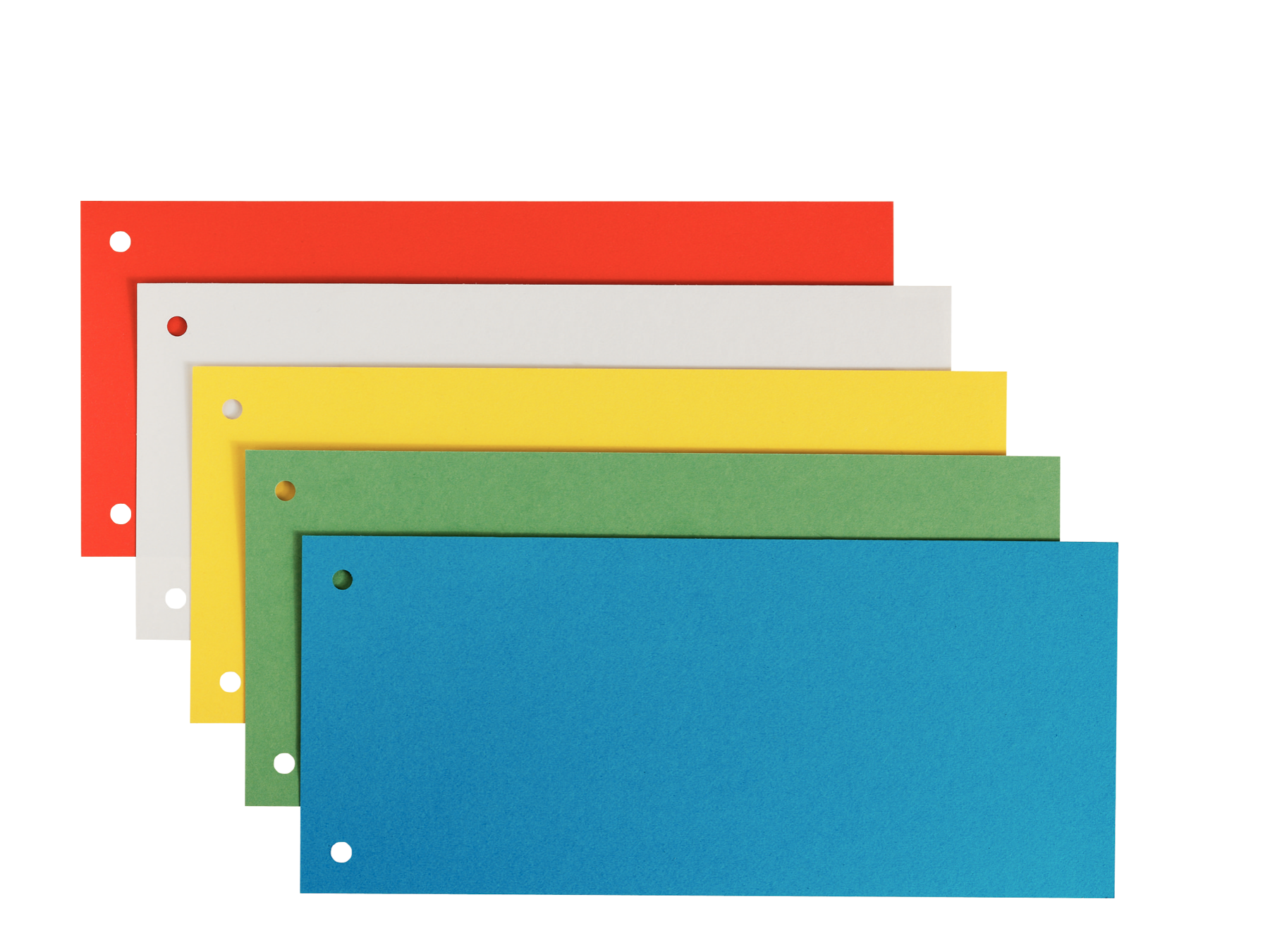 LEITZ Trennstreifen 1679 farbsortiert, 180 g/qm Karton 24,0 x 10,5 cm, 25 St.