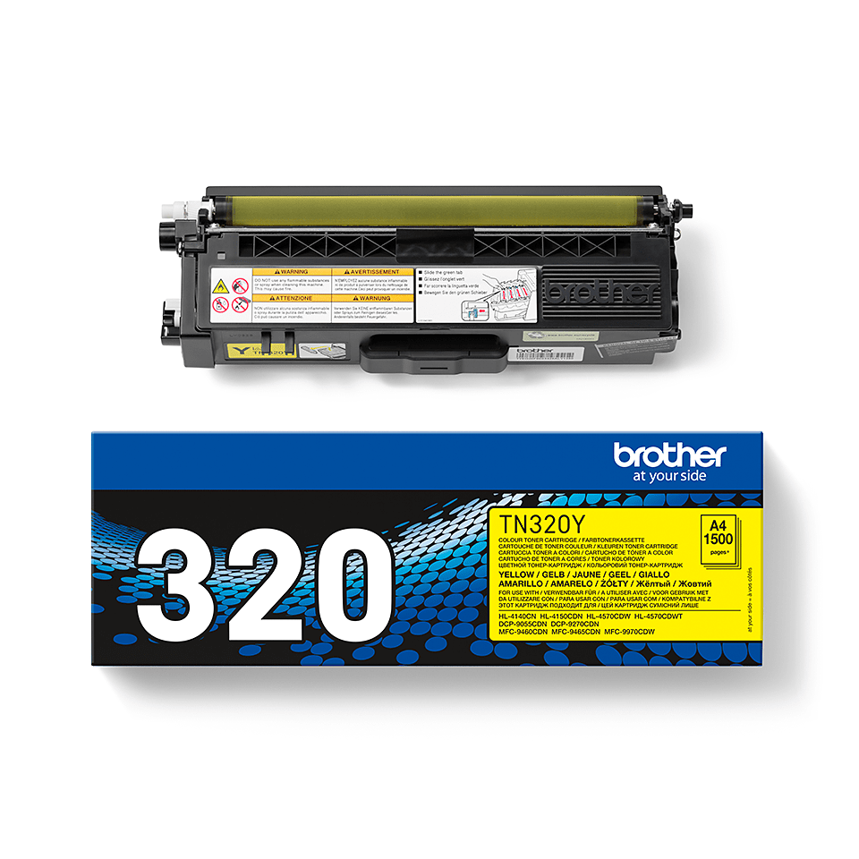 TN-320Y TONER CARTRIDGE YELLOW F/ HL-4150CDN 4570CDW -4570CDWT