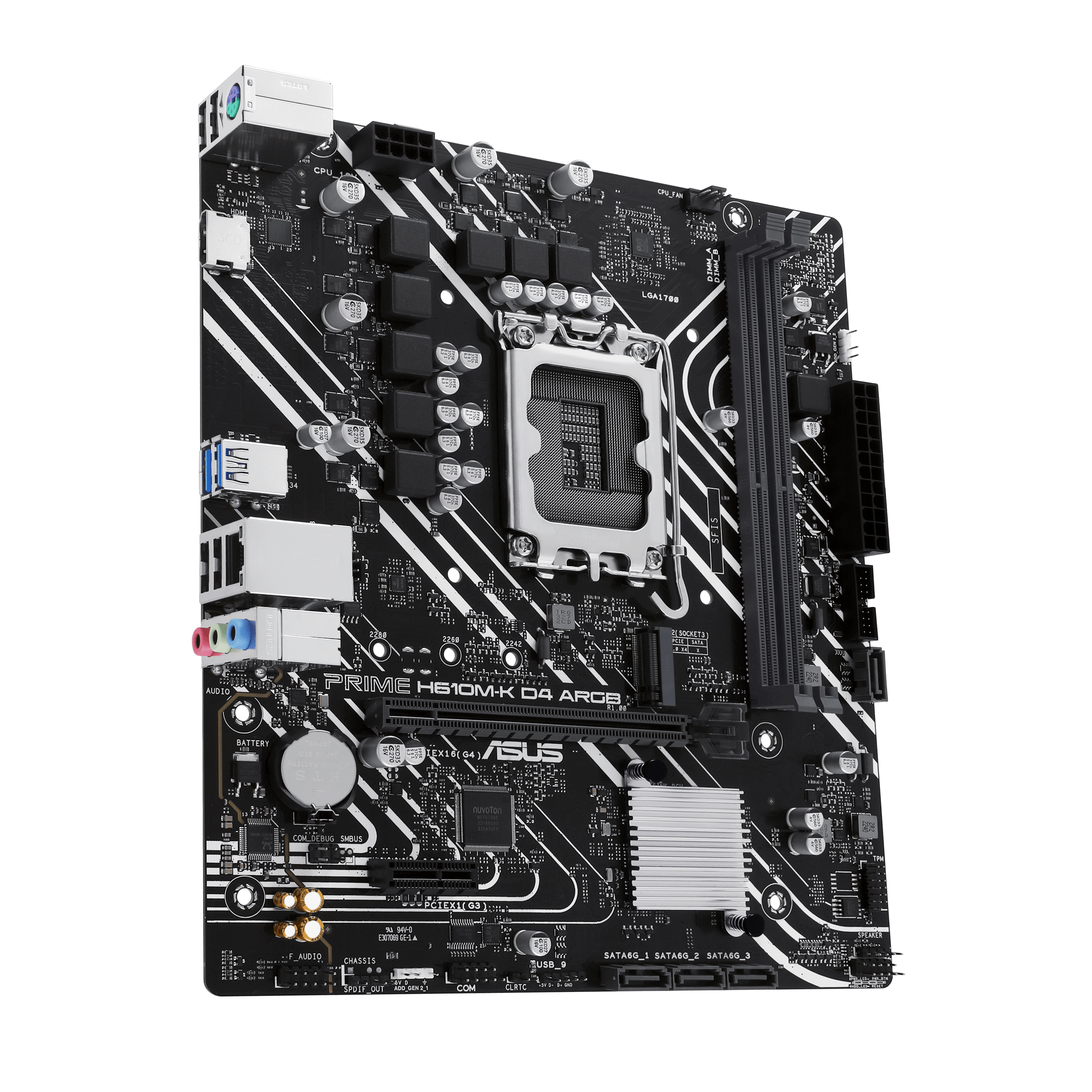 ASUS PRIME H610M-K D4 ARGB LGA1700 micro-ATX motherboard 2xDDR4 4xSATA PCIe 4.0 M.2 slot