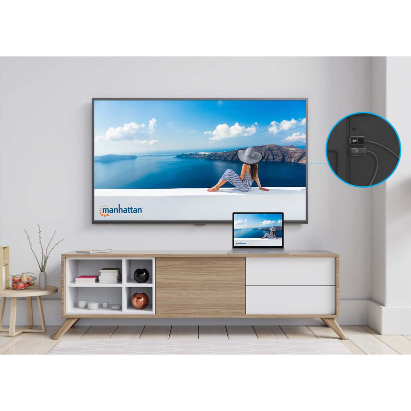MANHATTAN 1080p Wireless HDMI-Display-Präsentationsset 2-teiliges Set mit HDMI-Sendemodul und HDMI-Empfänger