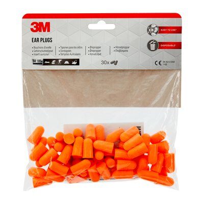 3M 1100 Ohrstöpsel 35 dB Schaumstoff, 30 Paar