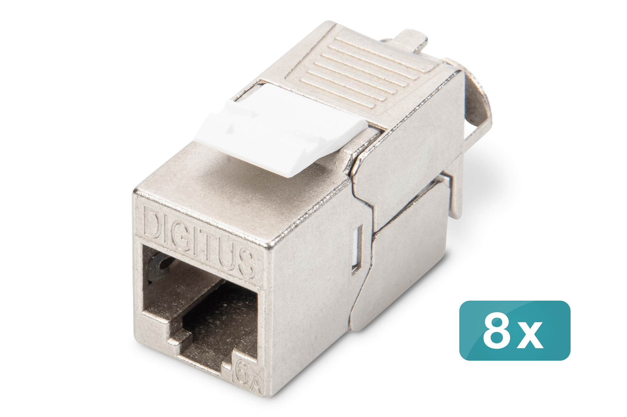 CAT 6A Keystone Modul geschirmt werkzeugfrei 8 Stk., Keystone-Modul
