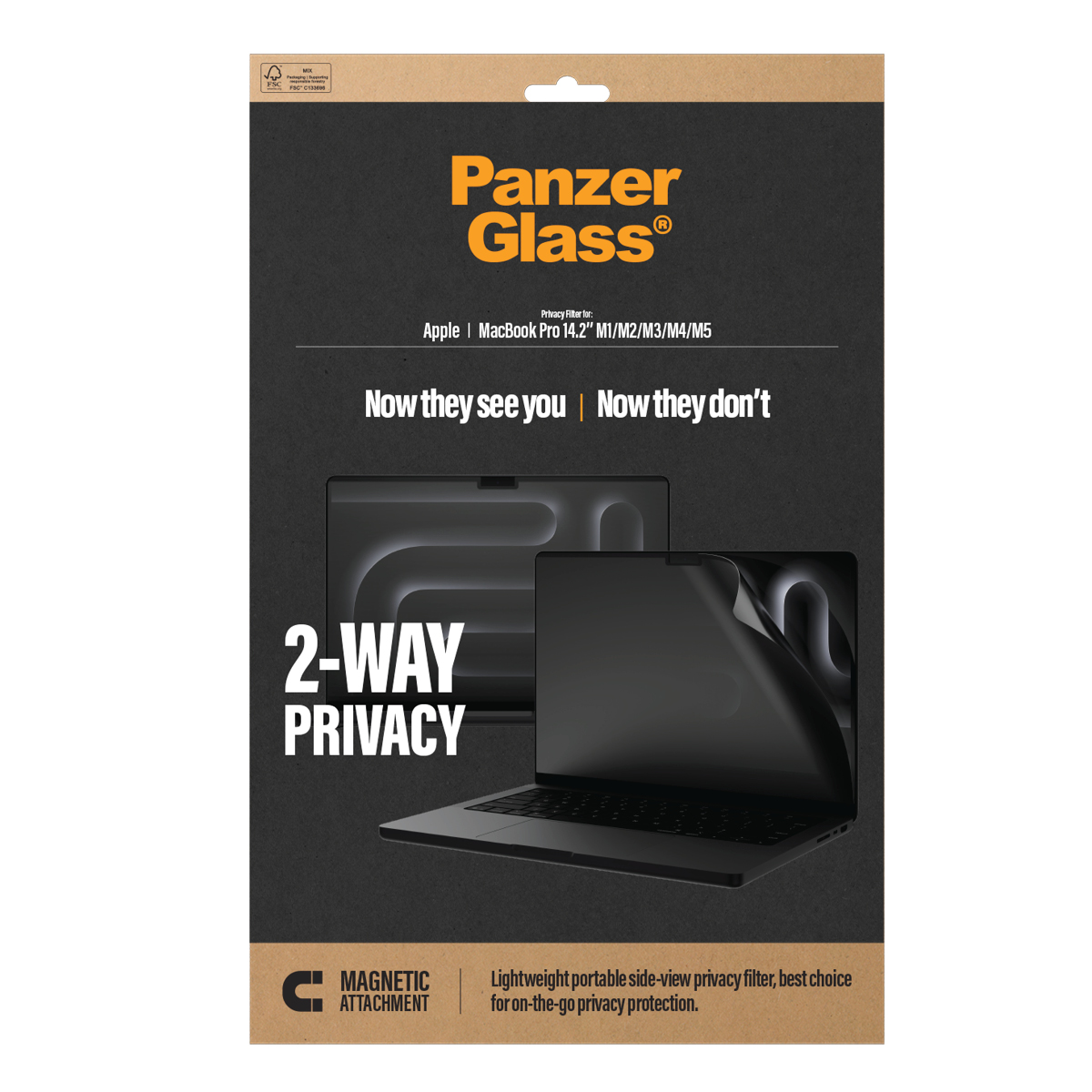 PANZERGLASS PRIV SCR PROTECTOR MACBOOK PRO 14.2IN