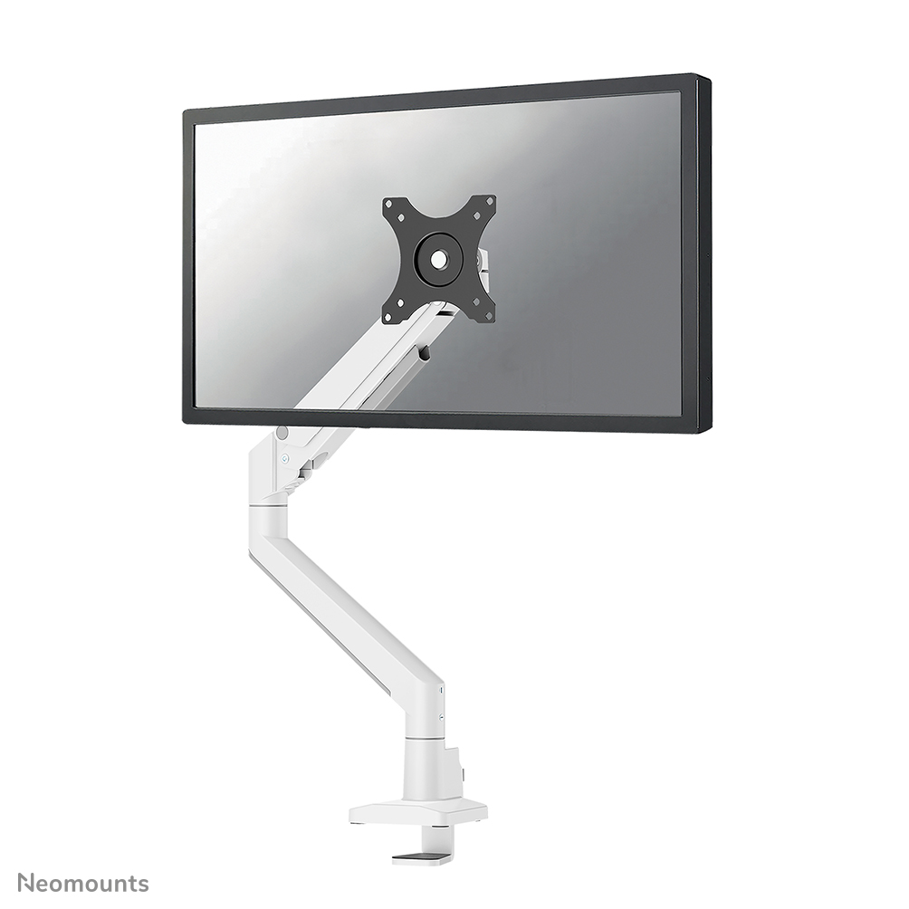 NEOMOUNTS Next Slim Desk Mount single display topfix clamp/grommet white