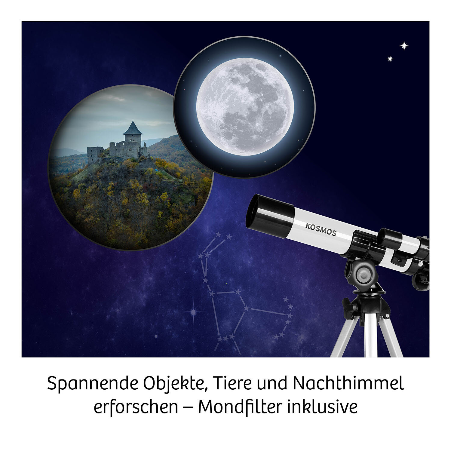 Entdecker-Teleskop, Experimentierkasten