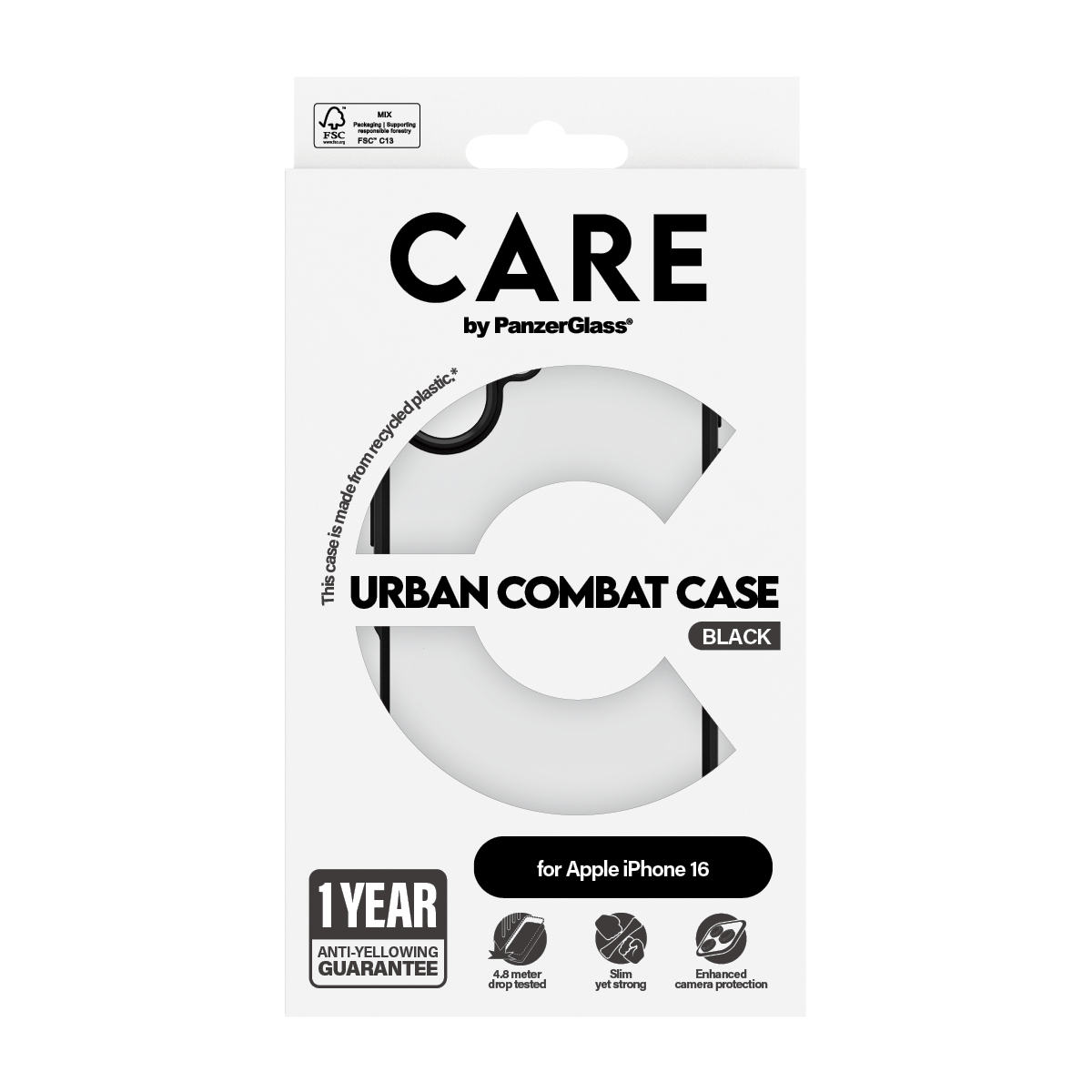 CARE BY PANZERGLASS CASE FLAGSHIP URBAN COMBAT IPHONE 16