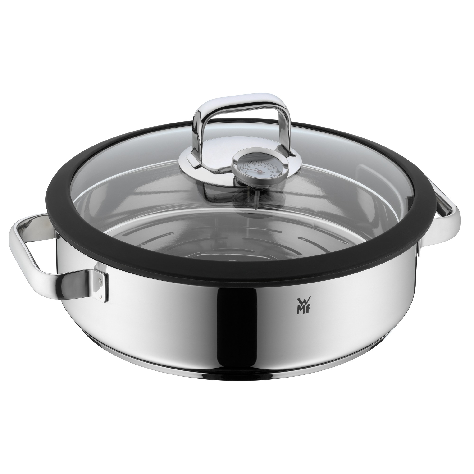 WMF 1743016040 Vitalis Dampfgarer rund Ø 28 cm ca. 5l mit Glasdeckel