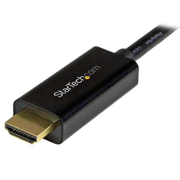 STARTECH.COM Mini DisplayPort to HDMI Converter Cable - 3 ft 1m - 4K