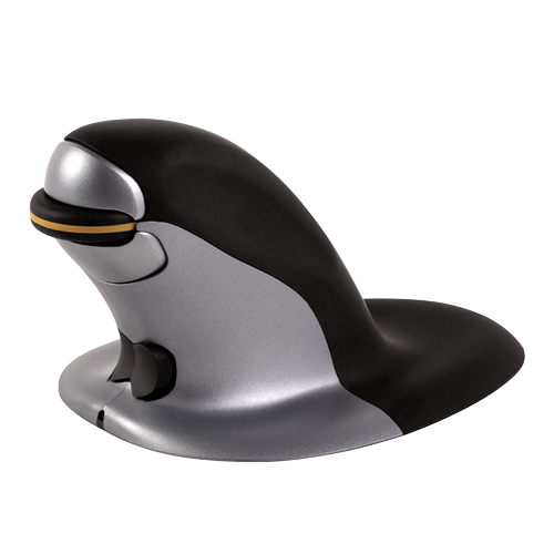 Fellowes Maus Penguin beidhändig kabellos Gr.L schwarz/silb