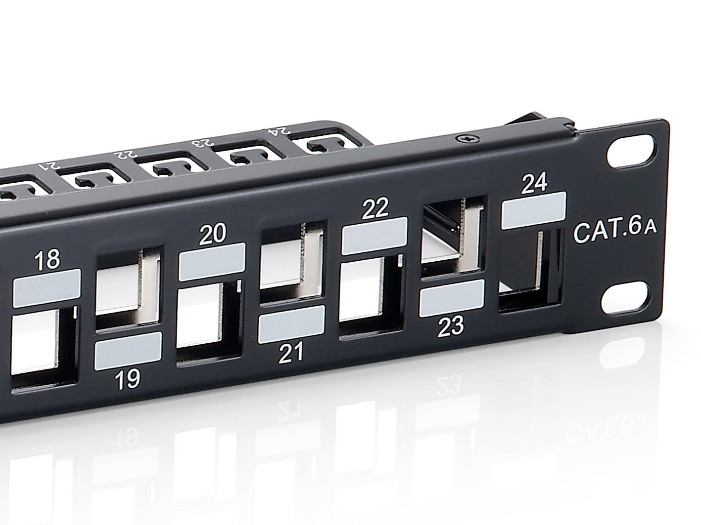 Equip 19 Patchpanel 24xKeystones FTP 1U LSA/110 RAL9005