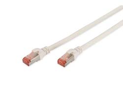 DIGITUS CAT 6 S/FTP Patchkabel, 10 Stück, 0,25m, weiß
