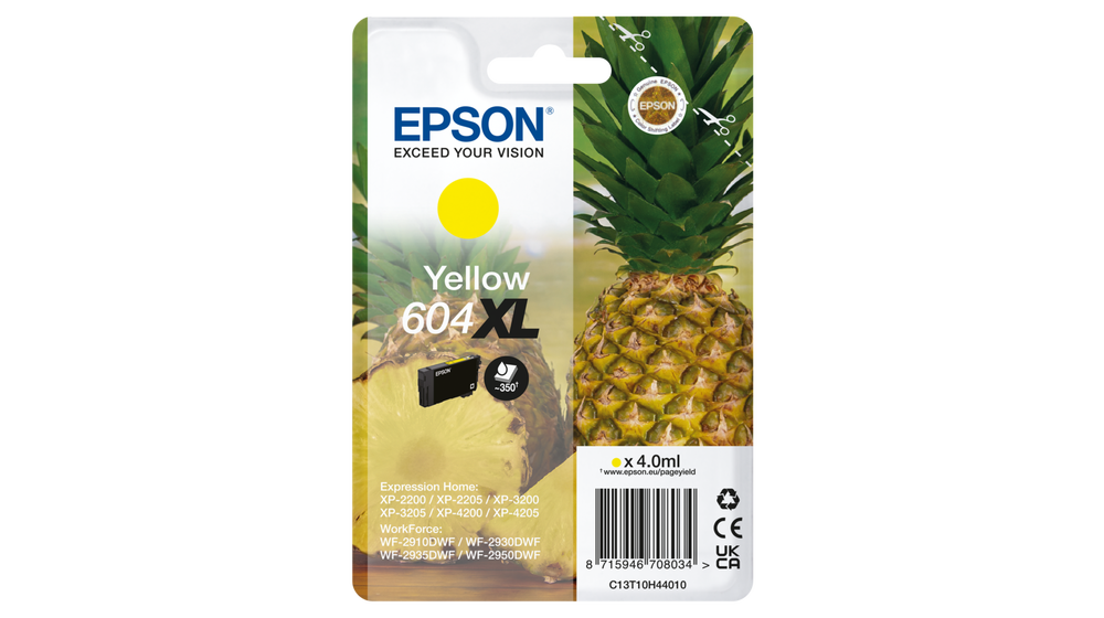 EPSON 604XL/T10H44 (Ananas) gelb Druckerpatrone