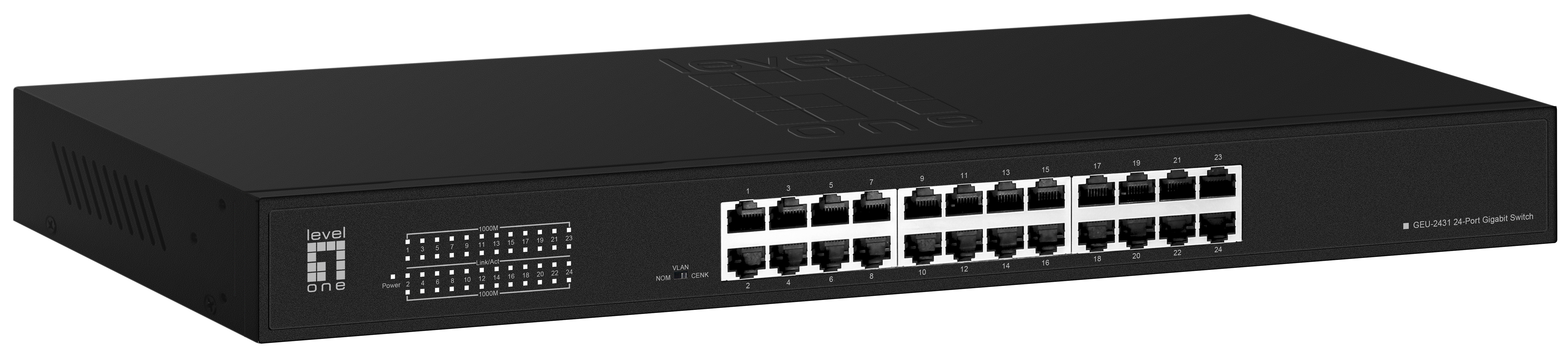 LevelOne Switch 24xGE 19 unmanaged Metall