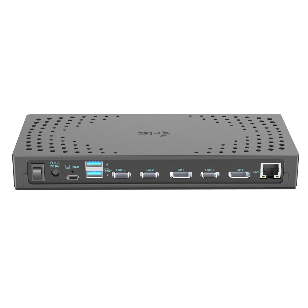 I-TEC USB 3.0 USB-C Thunderbolt 3x 4K Docking Station Gen 2 + Power Delivery 100W