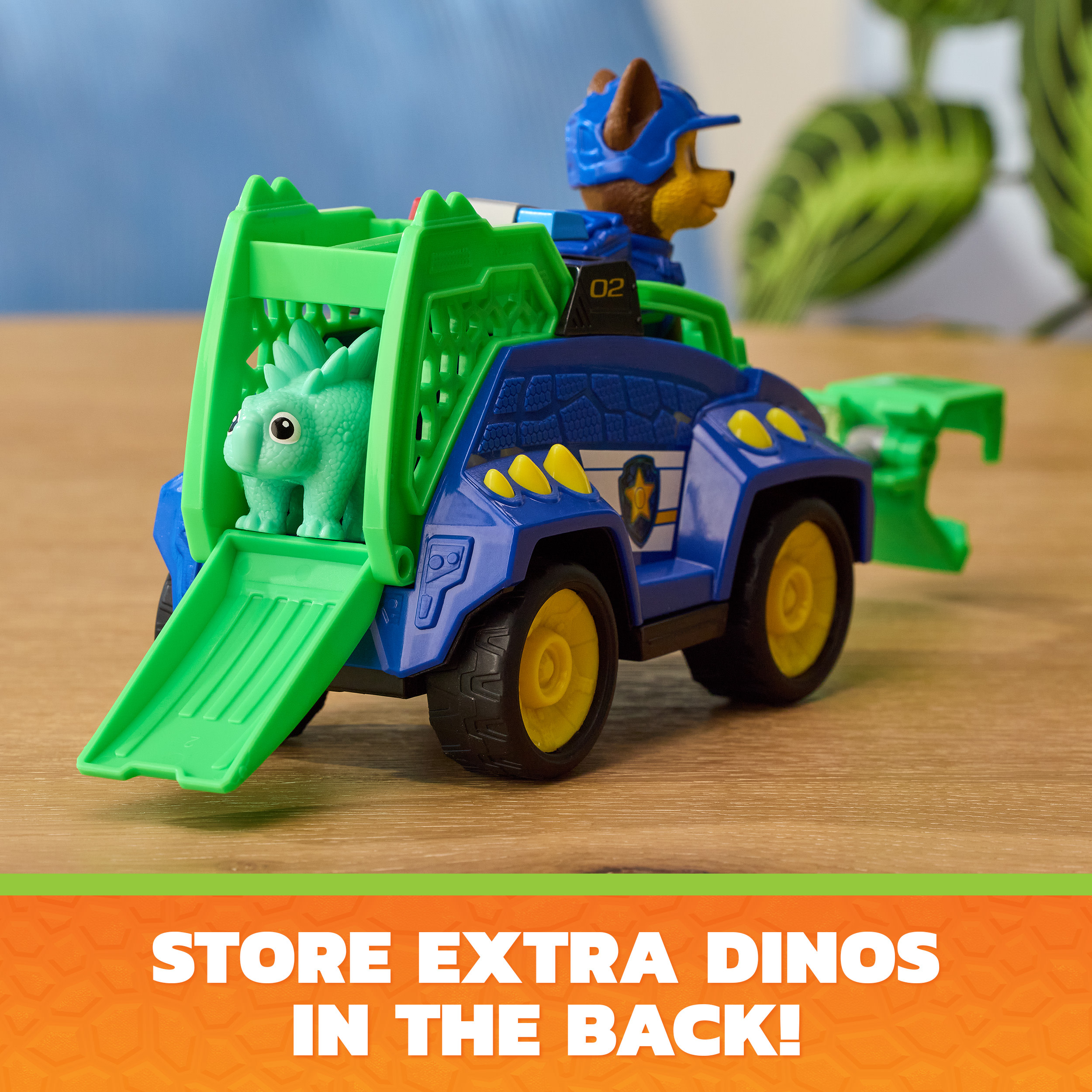 Paw Patrol: Der Dino Film - Chases Dino-Rettungs-Cruiser, Spielfahrzeug