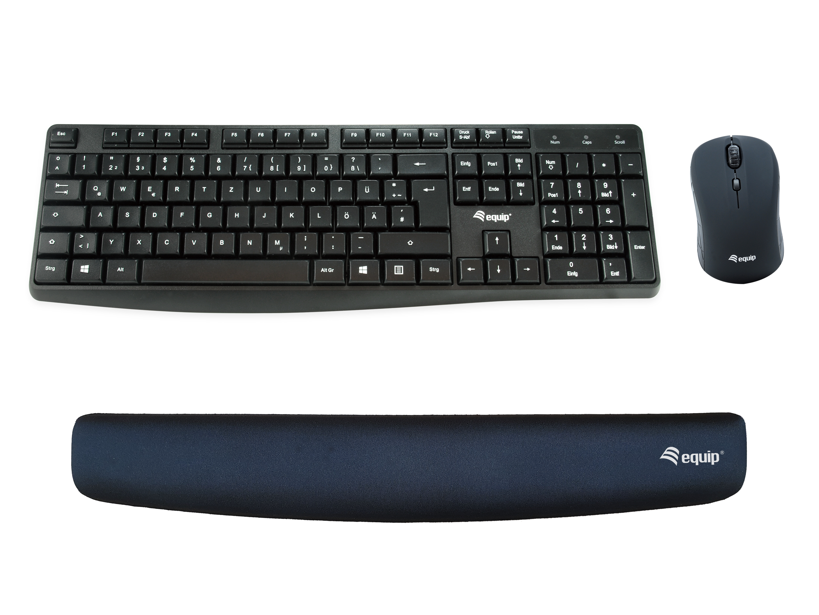 Equip Tastatur Handgelenkauflage schwarz