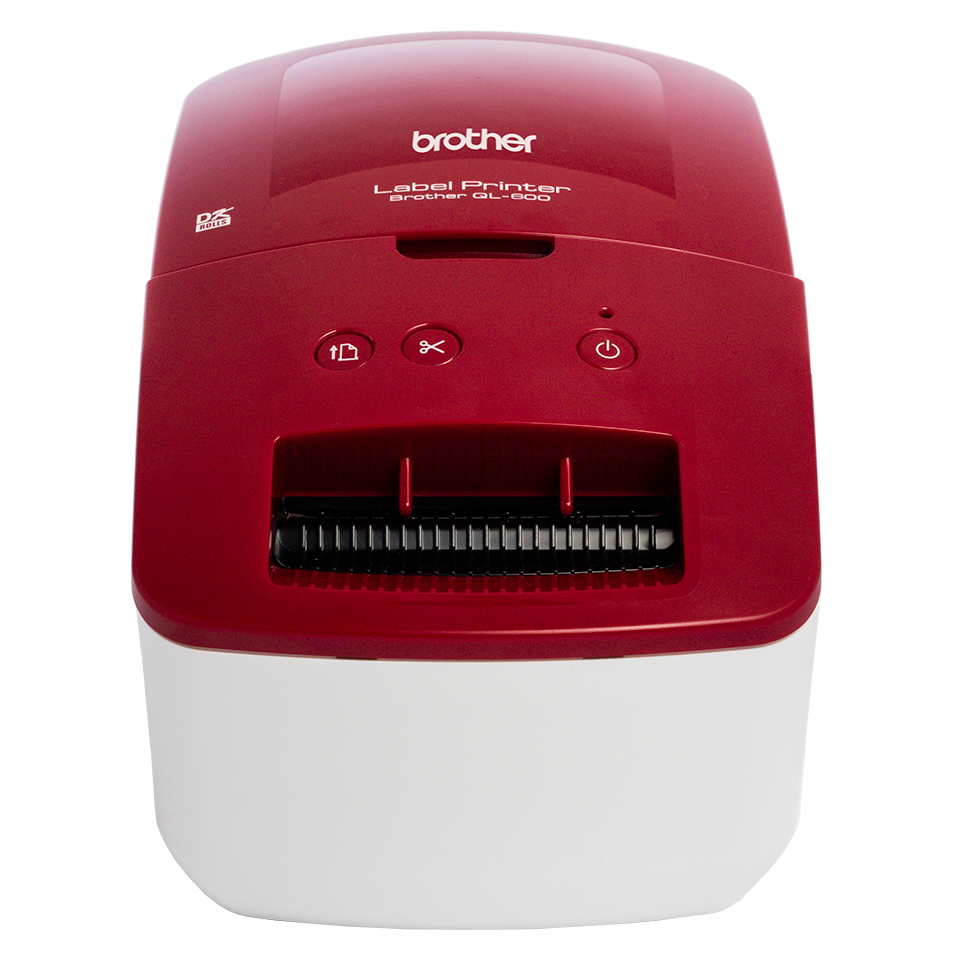 BROTHER QL600R LABEL PRT RED/WHITE ALL EX UK/IRE
