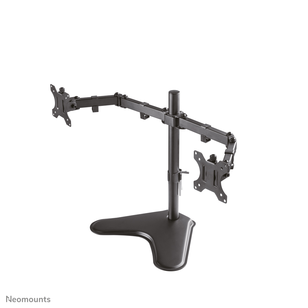 NEOMOUNTS D550DDBLACK Monitor Dual-Deskstand 25,4-81,28cm 10-32Zoll 2x8kg Volle Bewegung Neigen Schwenken Pivo Tischständ