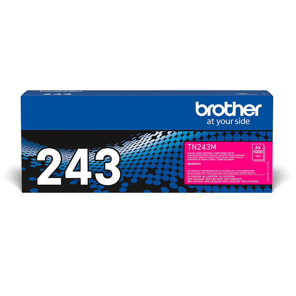 TN-243M TONER MAGENTA 1000 P F/ DCP-L3510CDW L3550CDW