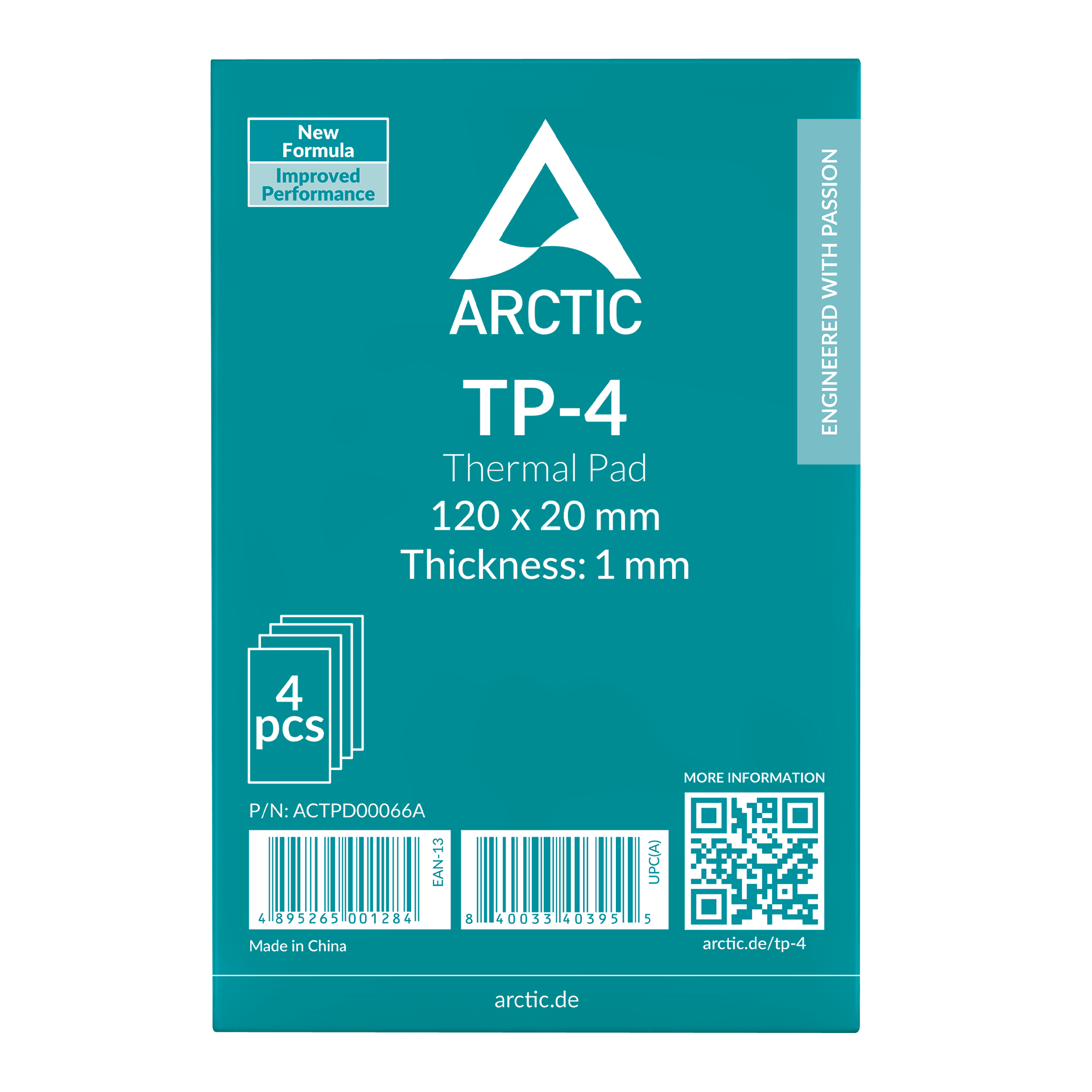 ARCTIC Thermal Pad TP-4 120*20mm (1,0mm) 4erPack