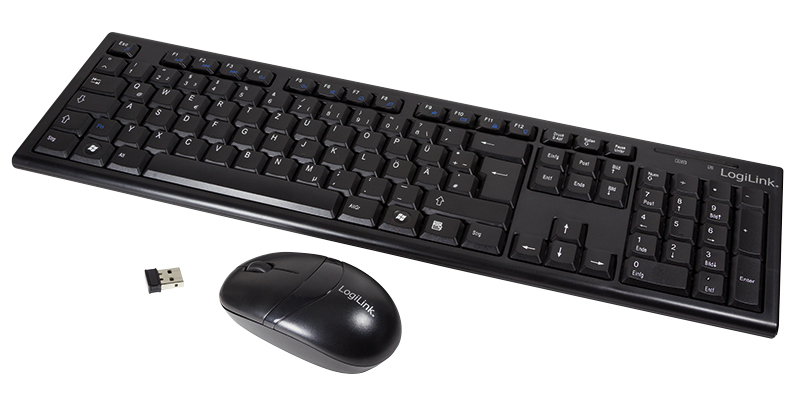 Keyboard & Mouse LogiLink Wireless black (ID0104)