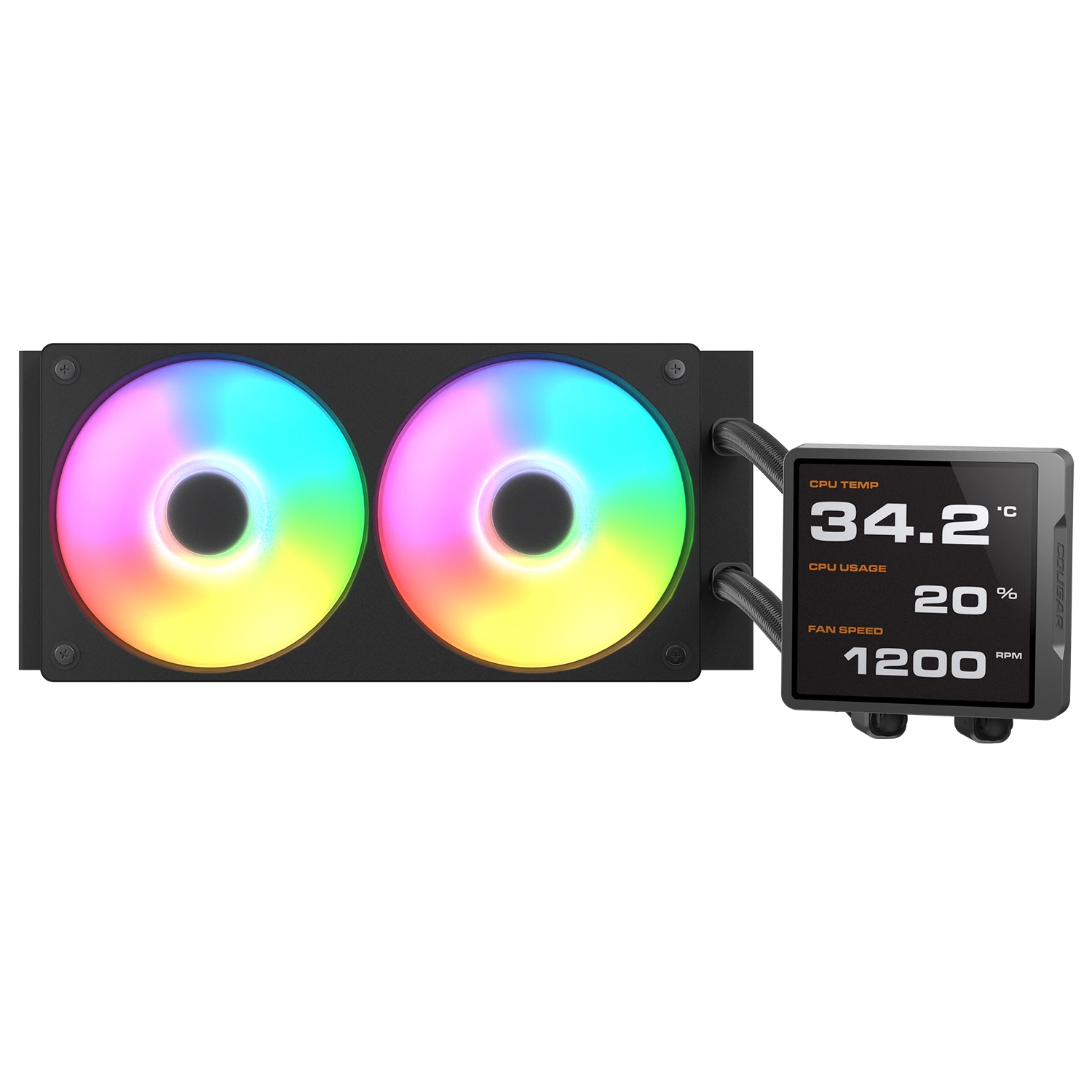 COUGAR CPU Wasserkühlung Poseidon Vistek Pro 240,ARGB,Schw.