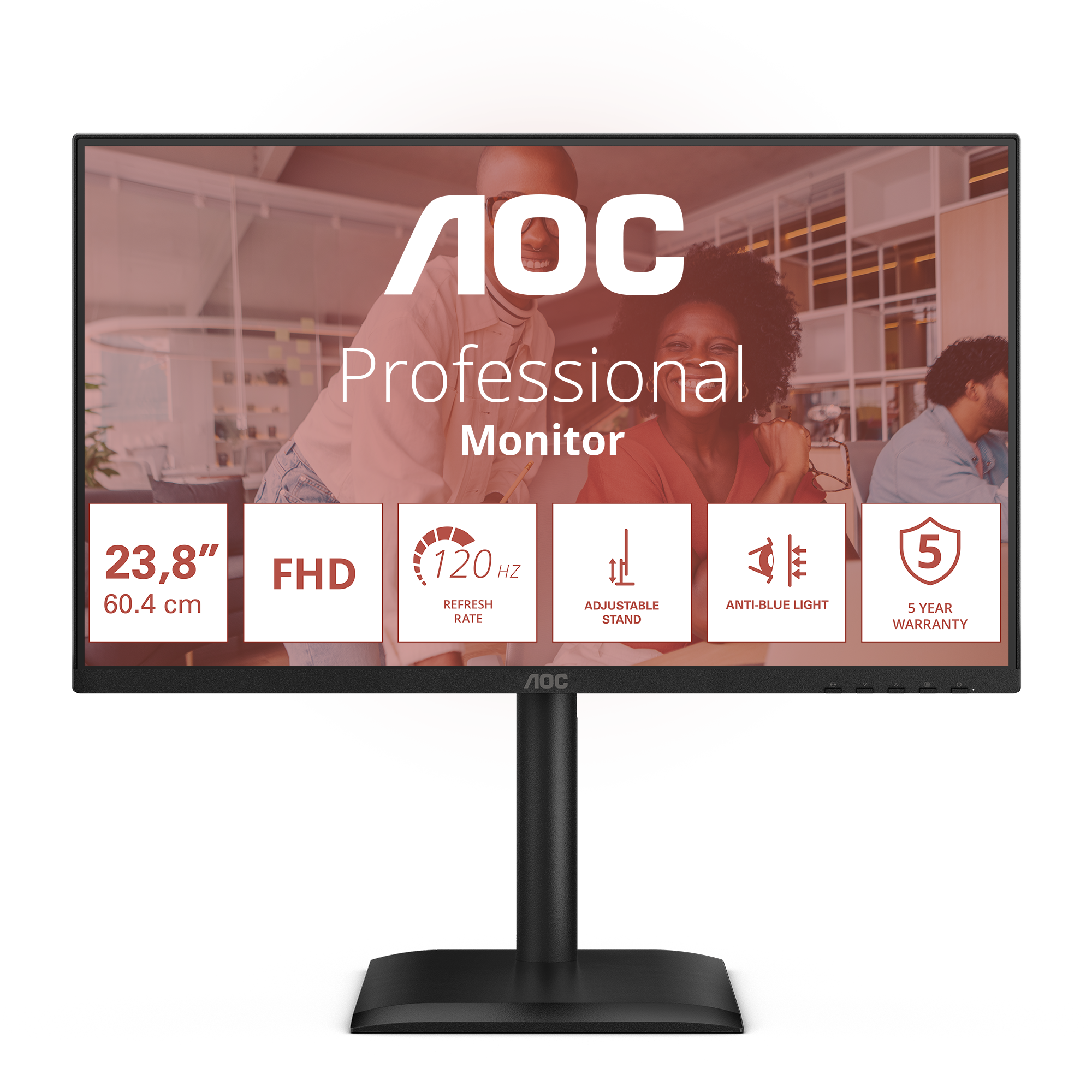 AOC 60,5cm (23,8) 24E4U 16:09 HDMI+DP+USB IPS Lift black