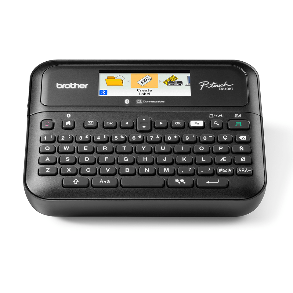 P-TOUCH D610BTVP UNTIL 14MM USB W. ADAPTER/CASE/CABLE/TAPECATR.