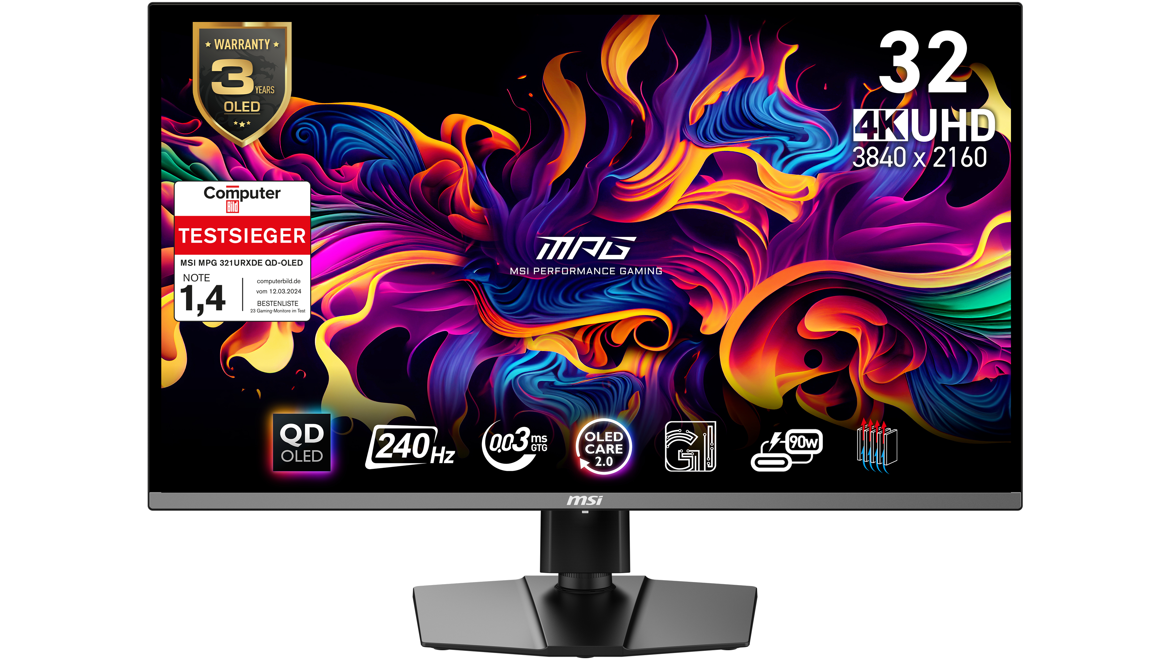 MPG 321URXDE QD-OLED, Gaming-Monitor