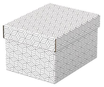 Esselte Home Aufbewahrungsboxen 6,5 l weiß 20,0 x 25,5 x 15,0 cm, 3 St.