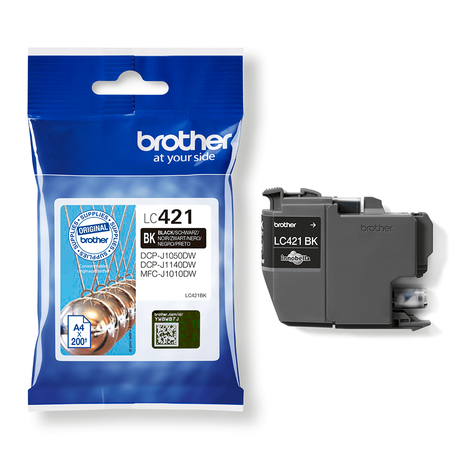 LC-421BK INK BLACK 200 PAGES DCP-J1050DW/J1140DW/MFC-J1010DW
